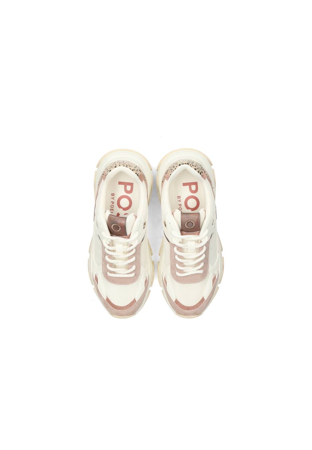 Bovenaanzicht GIGI POSH sneakers met logo in zool