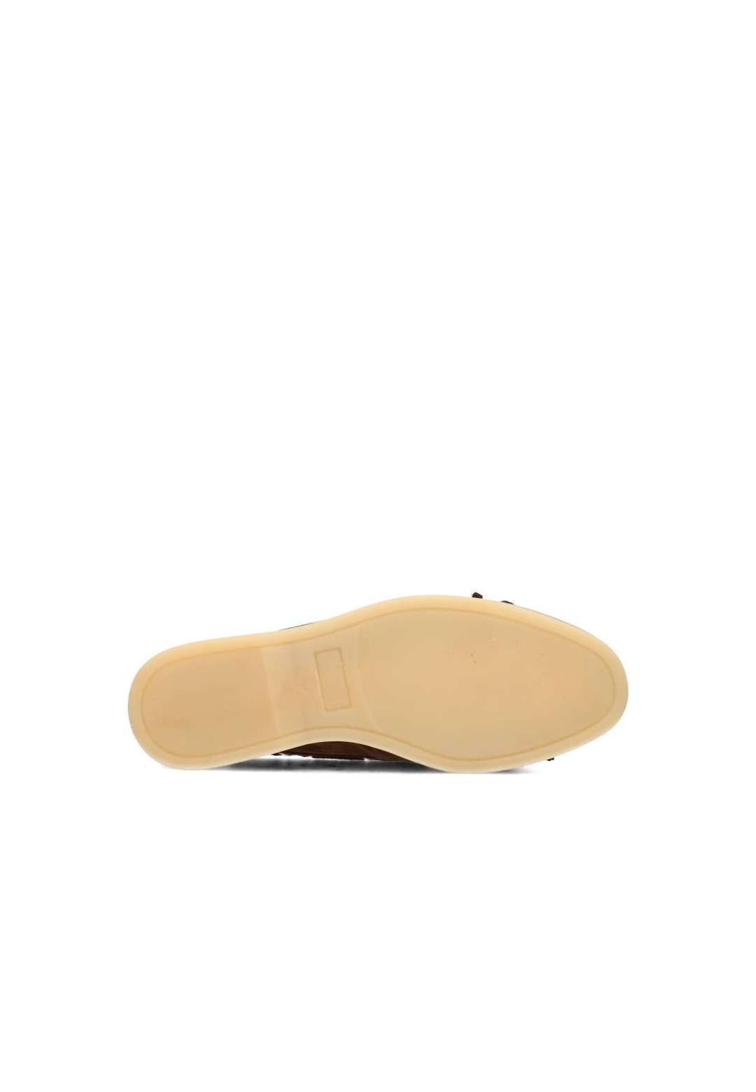 Onderkant van PS Poelman loafer met beige zool