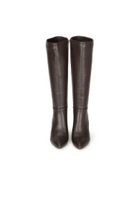 Vorderansicht LAUREN Stiefel POSH by Poelman in Braun