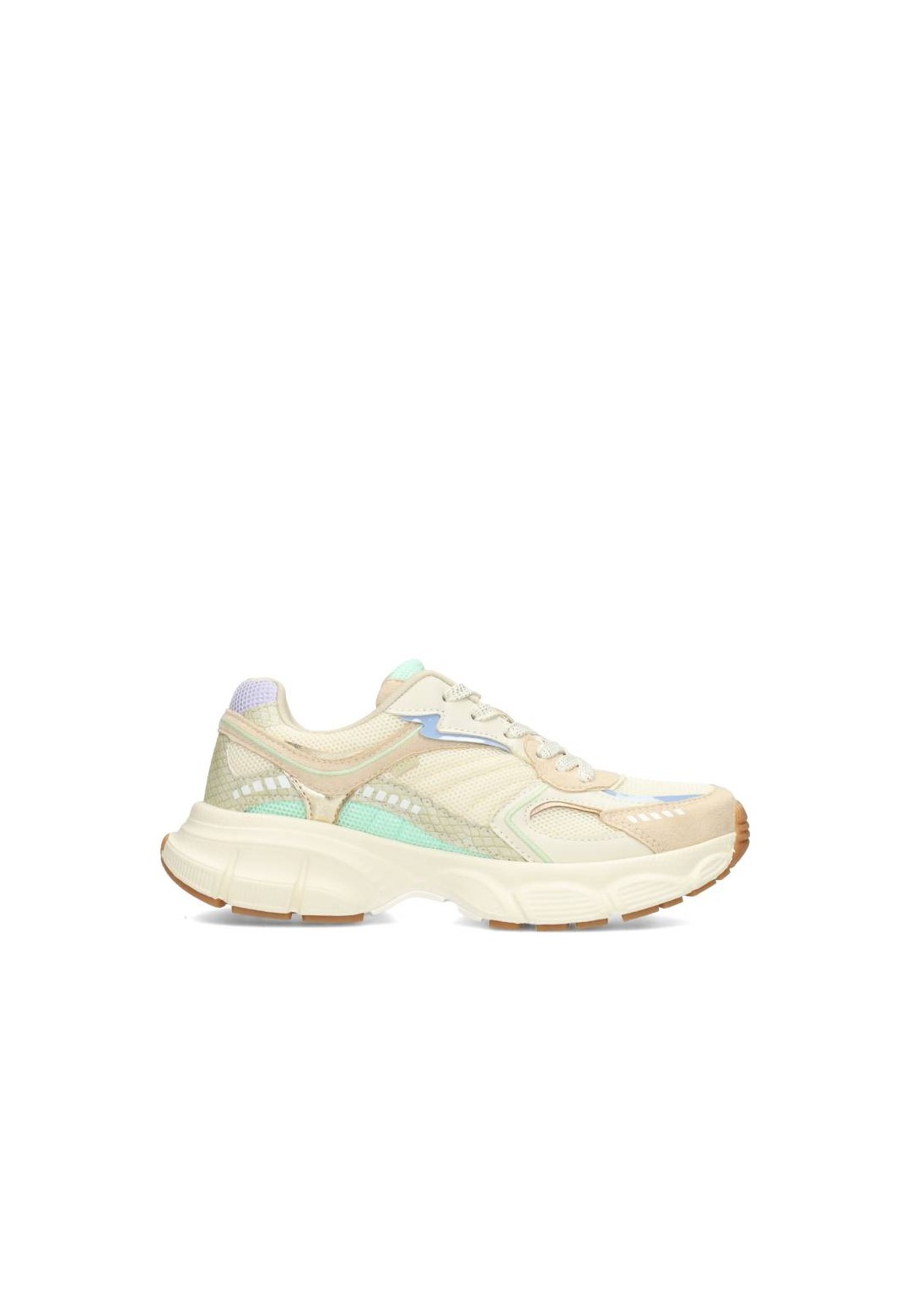 POSH by Poelman LISE sneaker in pastel met chunky zool – zijaanzicht