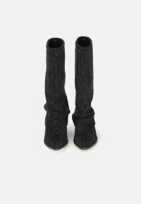Front view of the LOIS boots as a pair, showing shape and fit