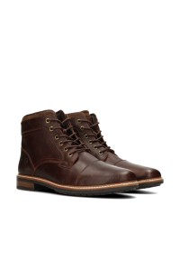 Bruine Joni heren veterschoenen – schuin zijaanzicht van elegante leren schoenen