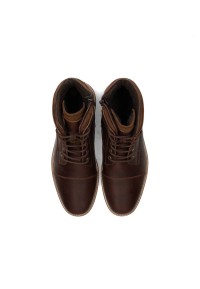 Bruine Joni heren veterschoenen – bovenaanzicht van stijlvolle leren schoenen