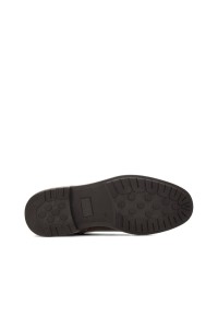 Bruine Joni heren veterschoenen – detail van duurzame zool met grip
