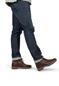 Joni heren veterschoenen bruin – gedragen met jeans voor casual uitstraling