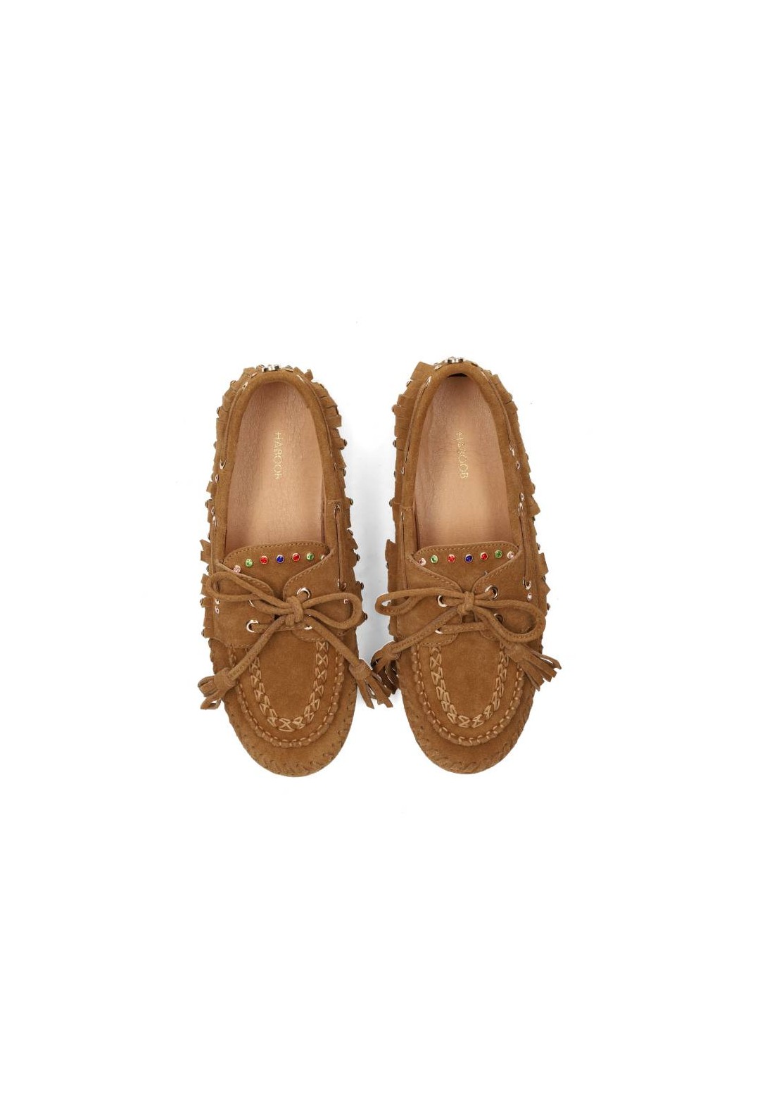 Bovenaanzicht van beide loafers