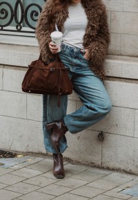 DUA Stiefelette mit Denim und Shopper