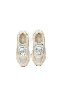 Bovenaanzicht van de ABBY sneakers – veters en binnenzijde zichtbaar