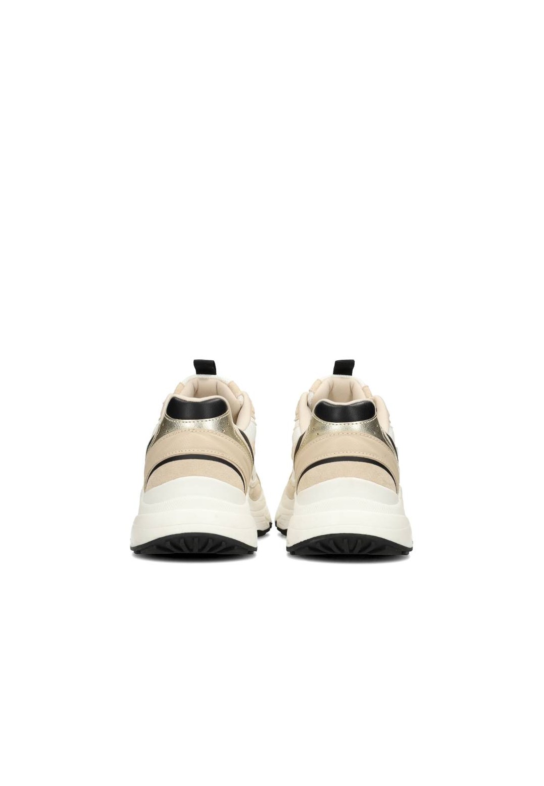 Achteraanzicht van de Abby sneakers met zwarte hielaccenten