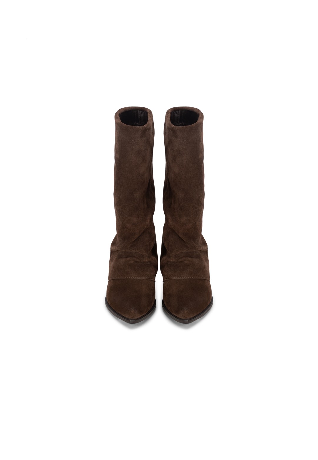 Frontal view of the CELESTE boots pair