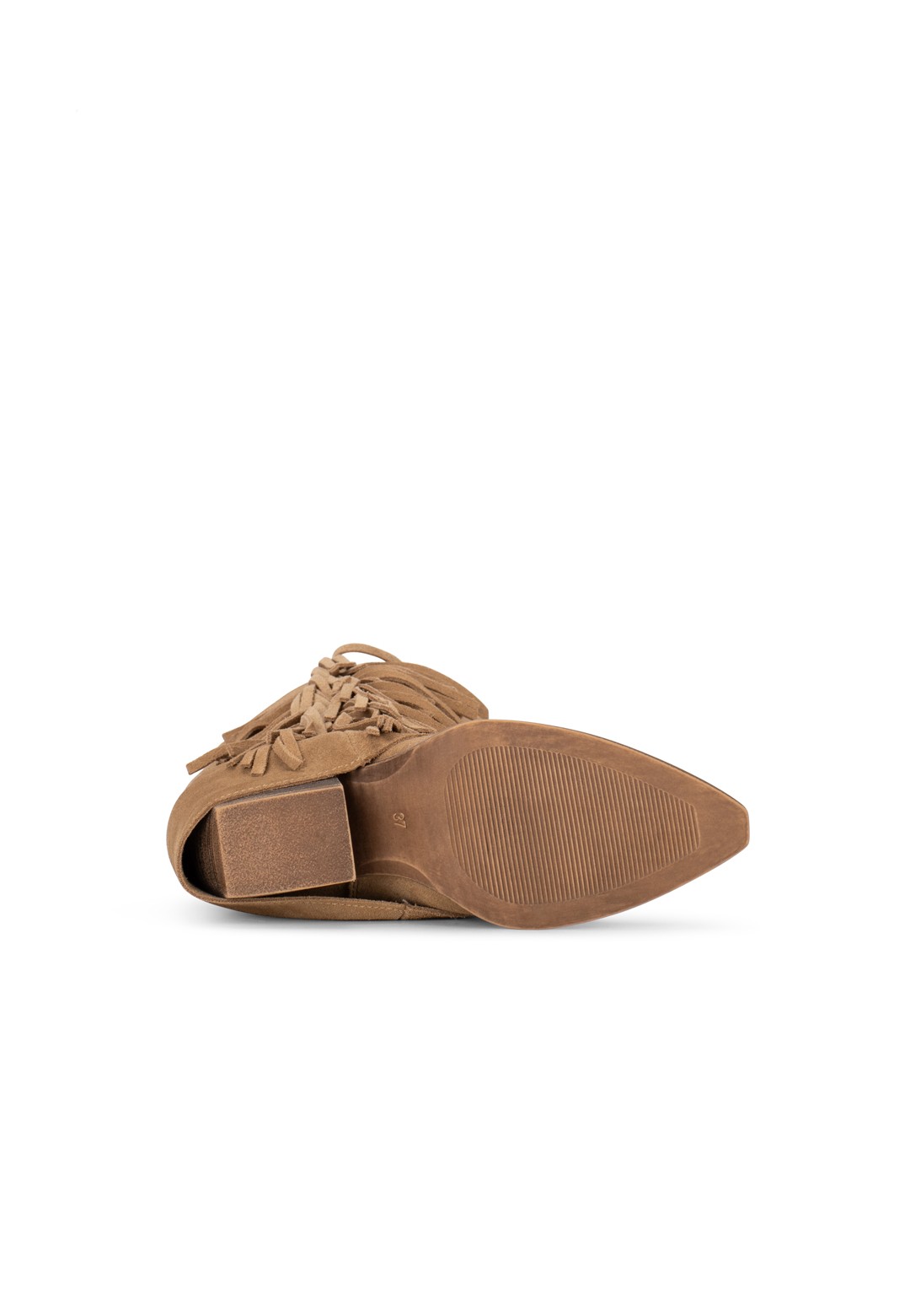 Light brown boots lying flat