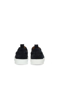 Gregory Slip-Ons aus navy Wildleder – Rückansicht mit Fersenschlaufe