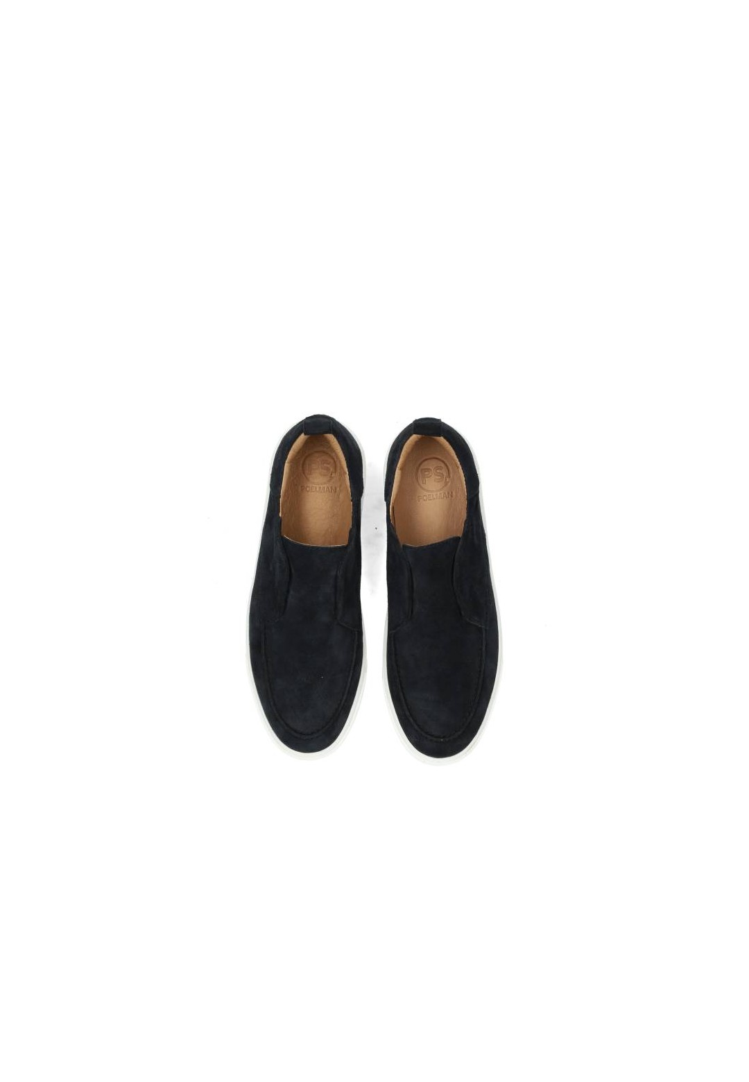 Gregory Slip-Ons aus navy Wildleder – Draufsicht auf das Paar