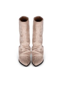 Top view of LOIS women’s boots by POSH by Poelman – pointed toe and slouchy fit