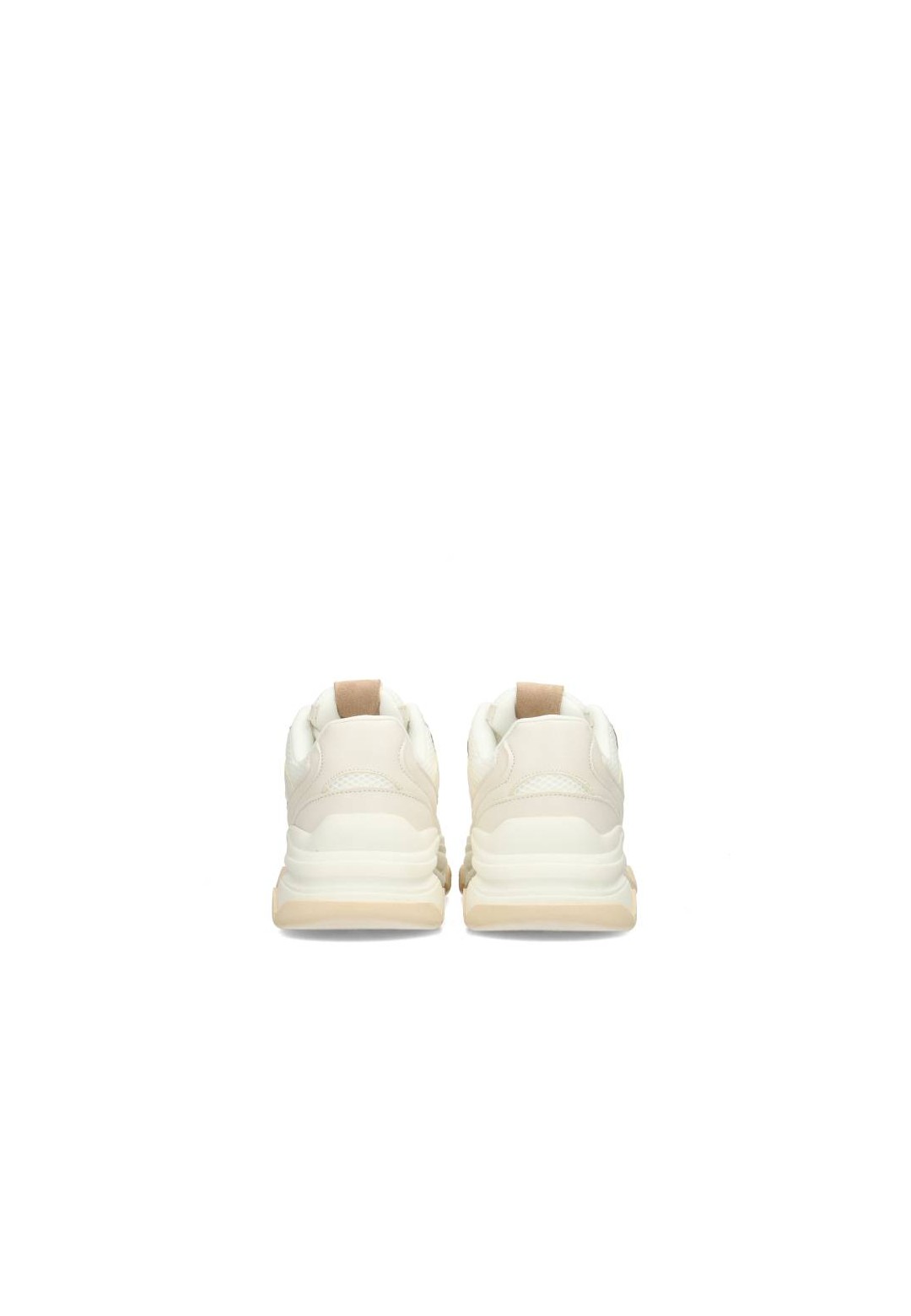 Rear view of the GIGI sneakers with subtle tones and solid heel structure