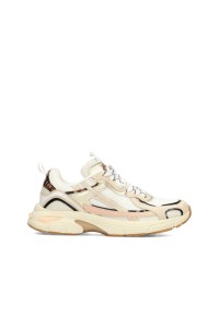 POSH by Poelman HARPER sneakers – zijaanzicht beige‑metallic