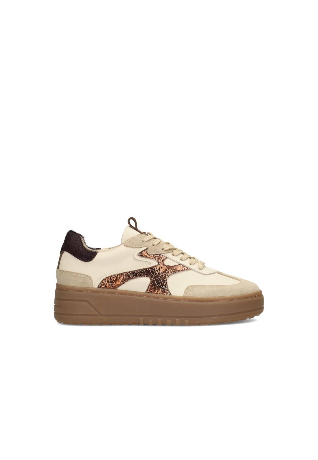 Haboob Anemone dames sneakers beige – zijaanzicht product