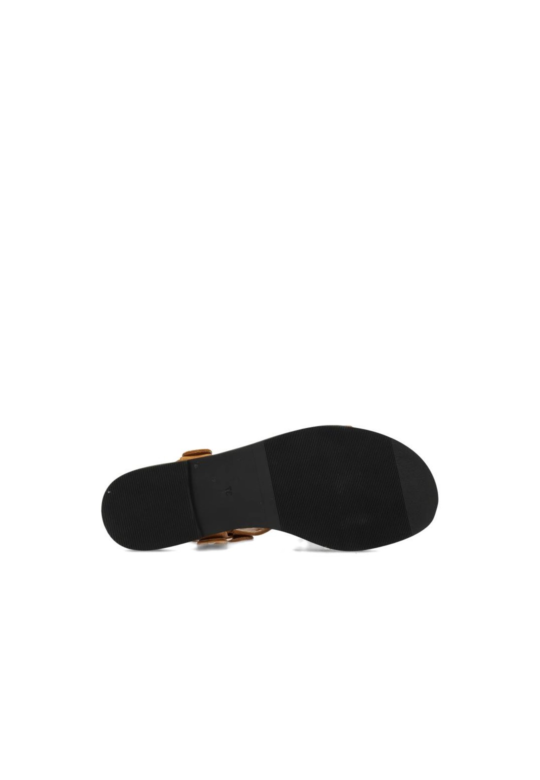 Outsole view of the NATALIA sandal with black sole