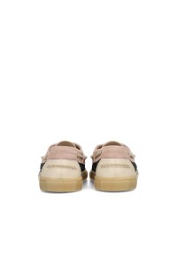 Poelman SILK Damen Loafer aus mehrfarbigem Wildleder – Rückansicht