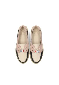 Poelman SILK Damen Loafer aus mehrfarbigem Wildleder – Draufsicht