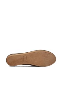 Sole of the brown loafer with flat sole
