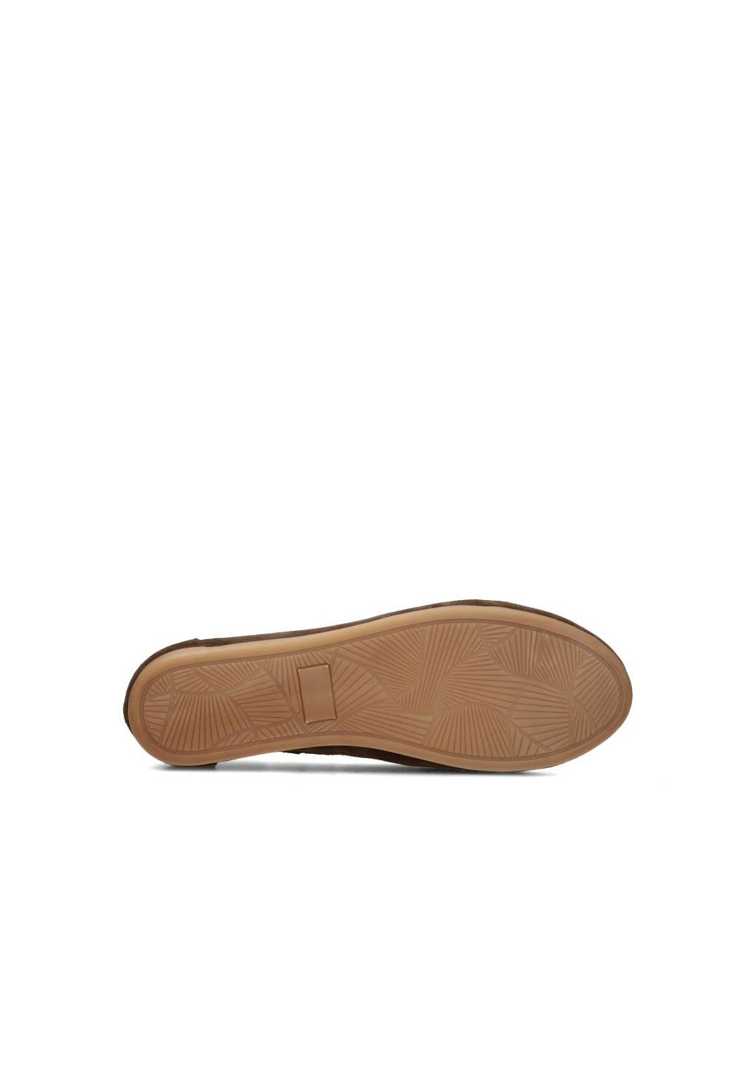 Sole of the brown loafer with flat sole
