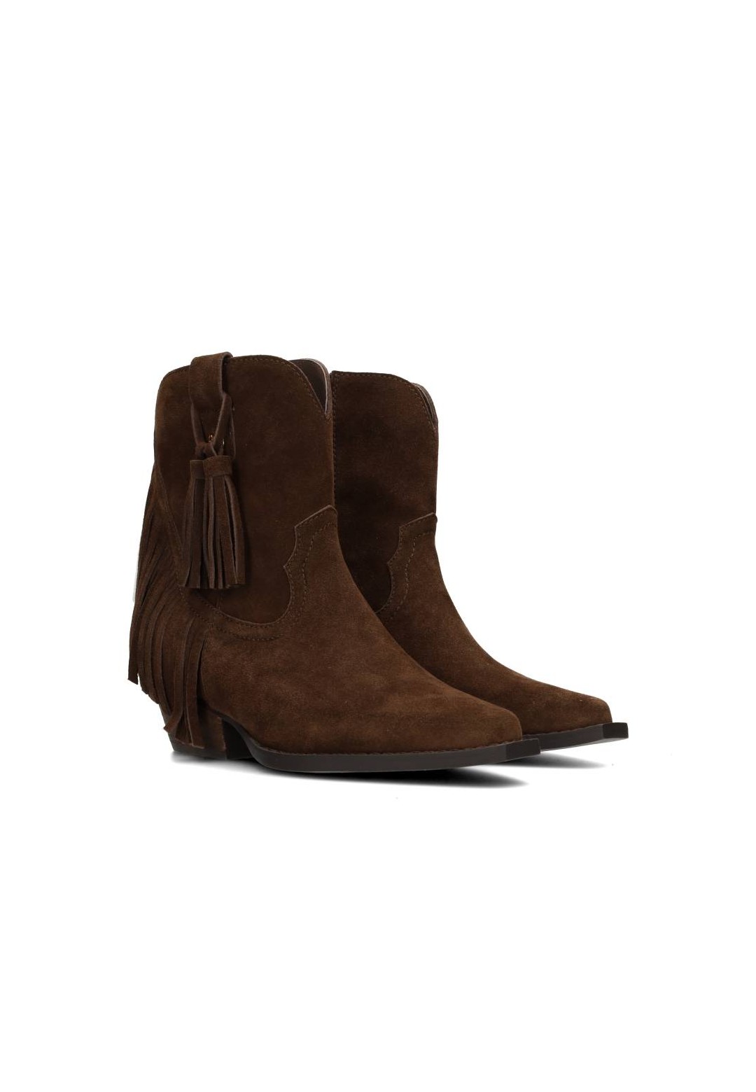 Angled side view of the HABOOB western boot – pointed toe and slanted heel