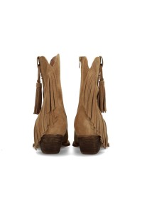 Rückansicht der HABOOB Westernstiefel – mit Fransen