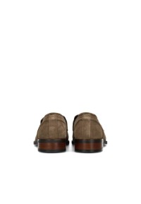 Achteraanzicht van de taupe GERRY instappers