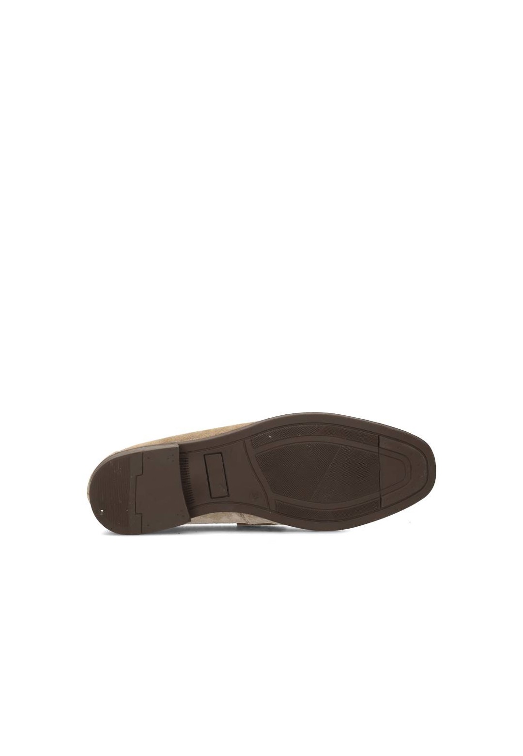 Outsole view of the JIM loafer with dark brown sole