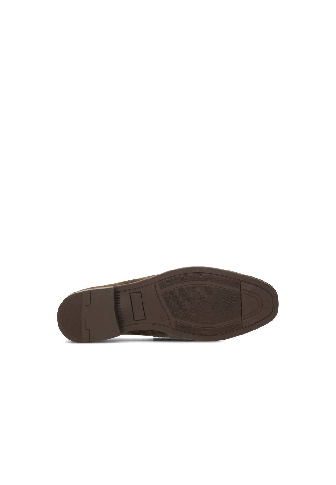 Outsole view of the JIM loafer with dark brown sole