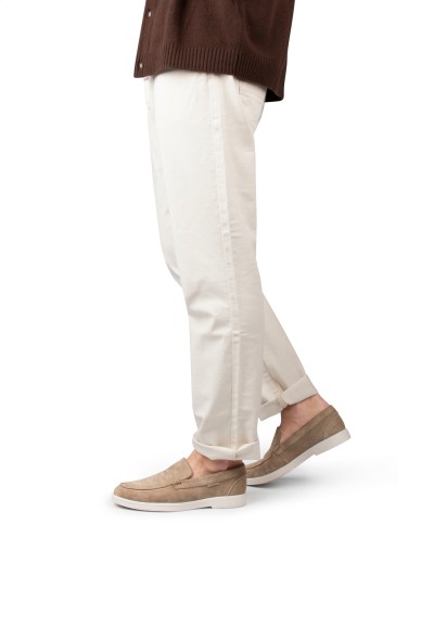 TIVOLI loafers worn with light trousers