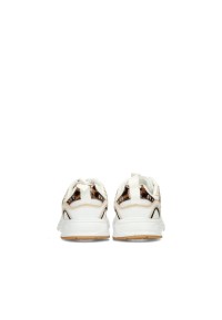 Rear view of the ZARA girls' sneakers with black heel tab