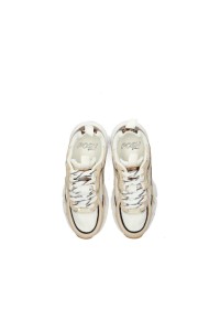 Bovenaanzicht van de ZARA meisjes sneakers met witte veters