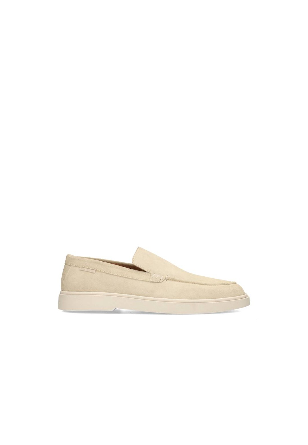 Off-white suede men’s slip-on side view