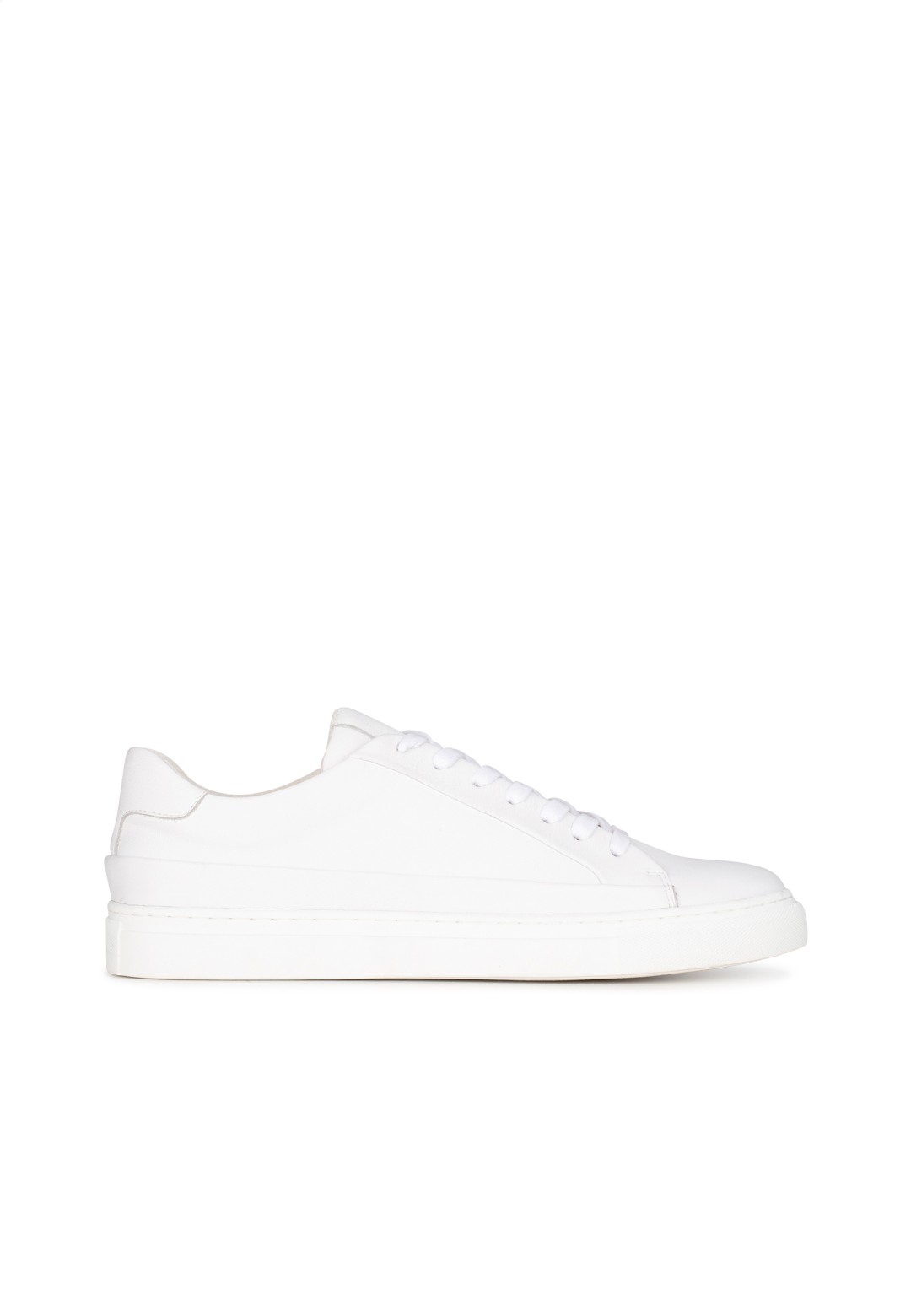 Witte NERO heren sneakers zijaanzicht