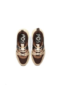 Top view of a pair of CAROCEL sneakers with POSH logo on the insole