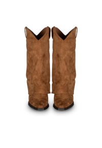 Front view of the cognac BLAIR boots