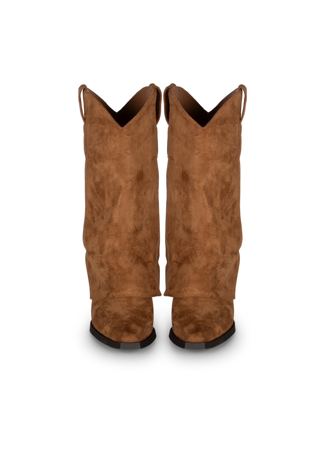 Vorderansicht der cognacfarbenen BLAIR Stiefel