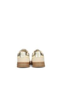 Rear view of the DANYA girls' sneakers with gold heel