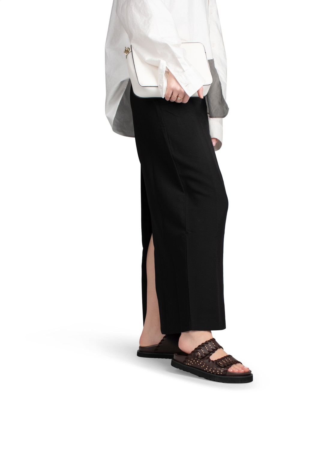 POSH by Poelman NENA sandalen gecombineerd met zwarte broek – trendy dames schoenen voor dagelijks gebruik