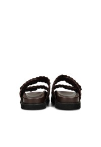 Back view of POSH by Poelman NENA women’s sandals with open heel and sturdy sole