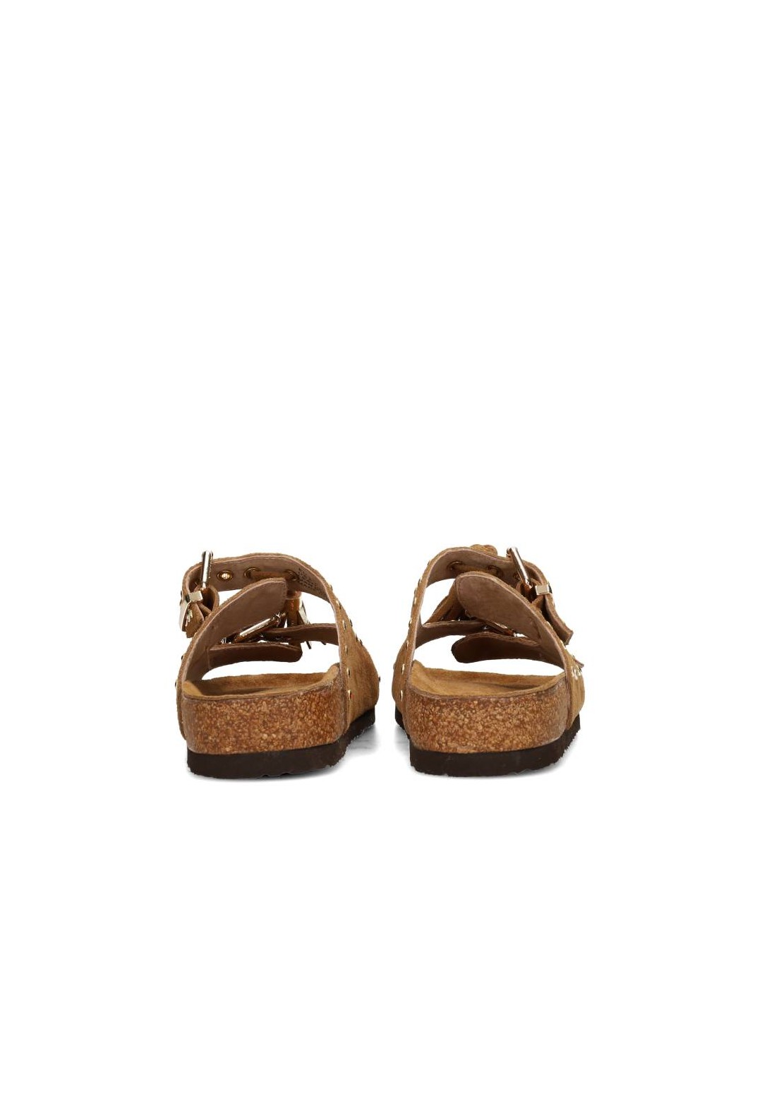 Rear view of the cognac LINDSEY sandals