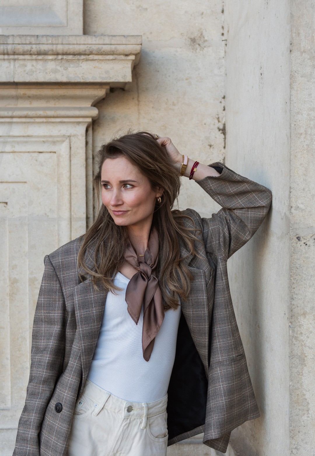 HABOOB  Brown satin Scarf | Poelman Brands Webshop