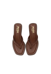 POSH by Poelman Lucy Damen-Pumps braun – Draufsicht Paar