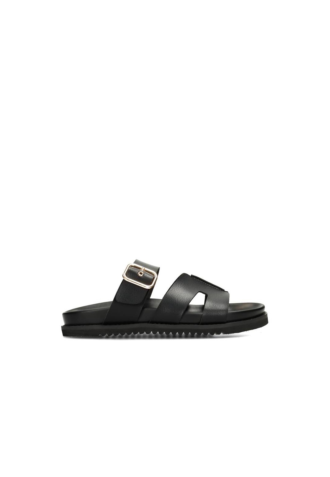POSH by Poelman Livia dames sandalen zwart – zijaanzicht product