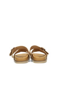 POSH by Poelman Livia taupe sandals – back view pair