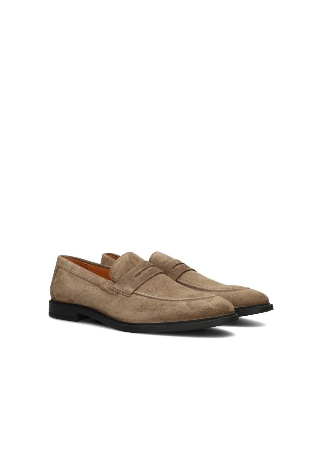 Haboob Luc heren loafers donkergrijs – schuin vooraanzicht