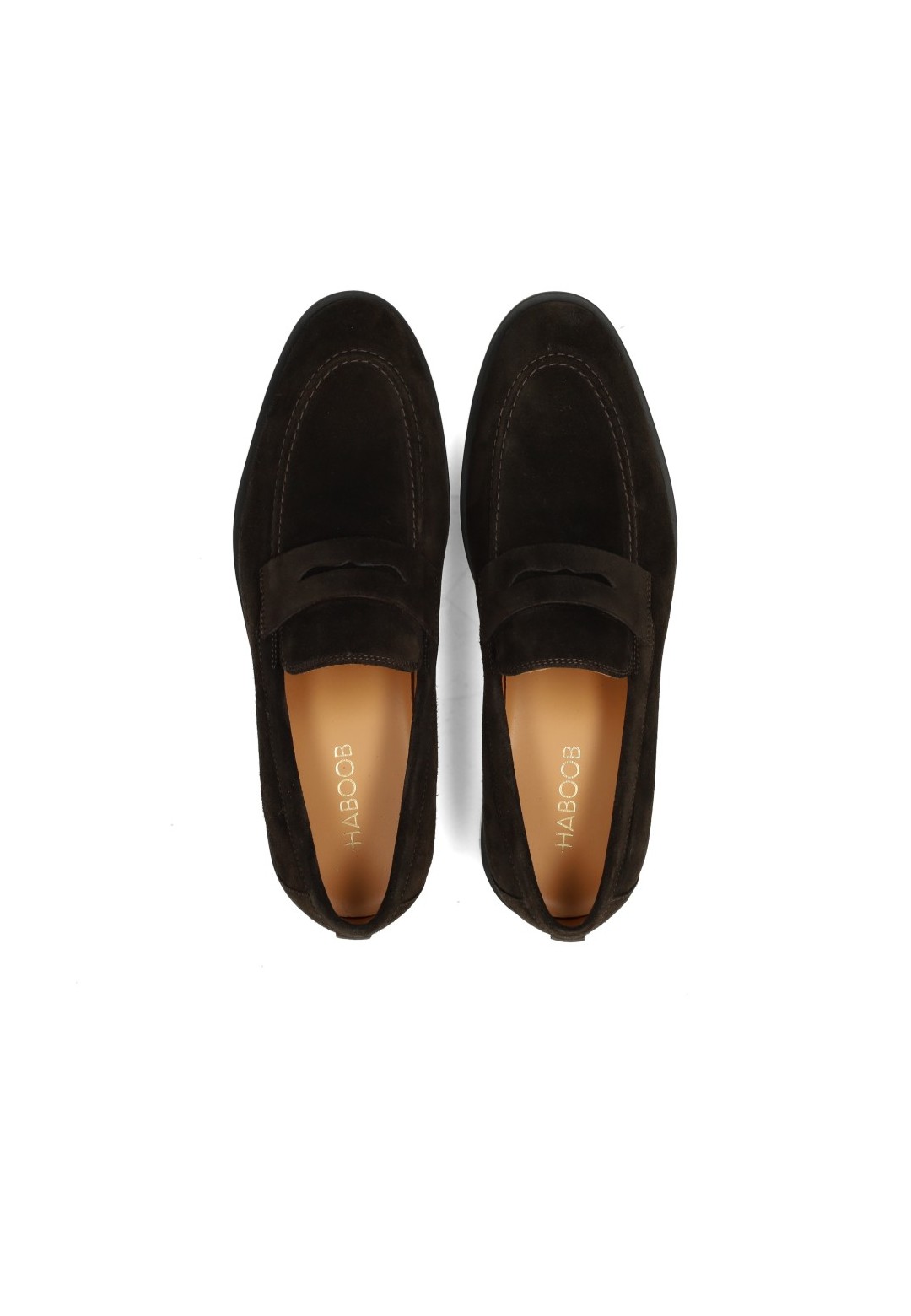 Haboob Luc Herren Loafer schwarz – Draufsicht Paar