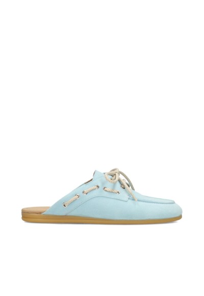 PS Poelman Loes women’s loafers light blue – side view product